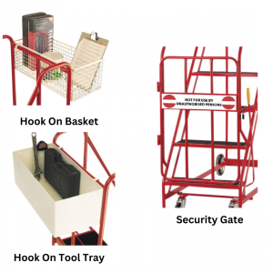 Industrial Mobile Access Steps 760mm Wide Easy Rise